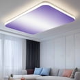 thumbnail image 2 of Purple Ombre Fluorescent Light Covers, Purple White Gradient Modern Abstract Art Magnetic Light Covers for Ceiling Lights, Fluorescent Ceiling Shade Filters for Classroom Bedroom Office 4x2Ft x 3PCS, 2 of 6