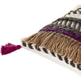 thumbnail image 2 of Zuri ZRI-001 22"H x 22"W Square Pillow Kit in Charcoal/White/Pink/Camel/Blue, 2 of 4