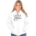 thumbnail image 3 of Funny Later Alligator Animal Pun Zip Up Hoodie Men's Women's Brisco Brands S, 3 of 6