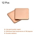 thumbnail image 3 of Uxcell Heatsink Copper Pad Shim 15mm x 15mm x 1.5mm Thermal Conductive Heat Sink for Electronic Chip Cooling Pack of 12, 3 of 5