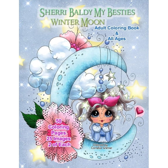 Sherri Baldy My Besties Winter Moon Adult Coloring Book and all ages, (Paperback)