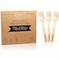 thumbnail image 3 of Mr. and Mrs. Disposable Wedding Forks – Rustic, Compostable Alternative to Plastic Forks for Wedding Receptions, Engagement Parties, and Rehearsal Dinners (100-Pack), 3 of 4