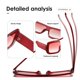 thumbnail image 5 of Gafas de Sol Kimorn K1571 Marco Retro Cuadrado Rojo con Lentes Rojos, 5 of 7