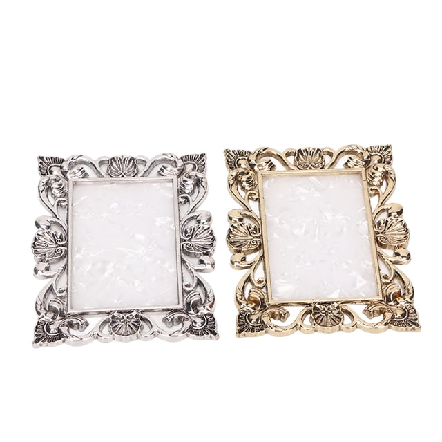 Paleta de Pinta de Arte de Umas, Accesorios de Fotografía 2pcs Paleta de Esmalte de Unas de Plata de Oro Cobre para Salón