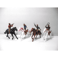 thumbnail image 3 of Modelo de vaquero occidental a caballo, cuatro modelos mixtos de muñecos occidentales, caja de arena psicológica, accesorios de personajes, 3 of 4