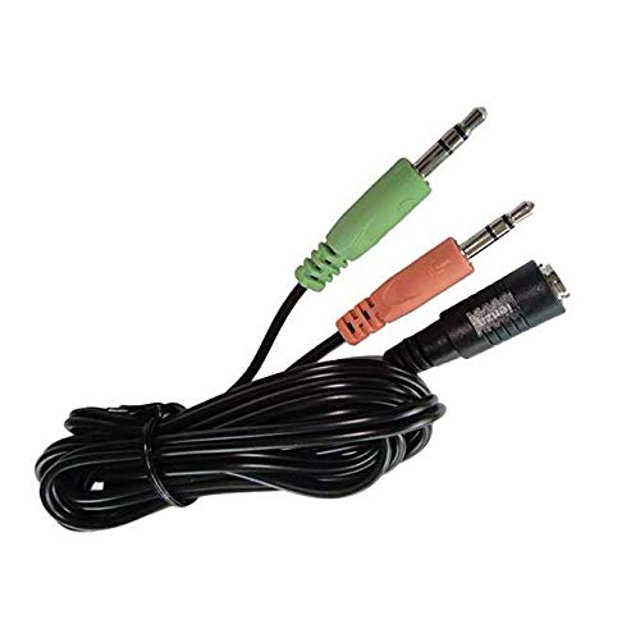 Adaptador PC Splitter Iienza de 1,8 m, 3,5 mm a doble 3,5 mm