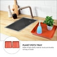 thumbnail image 3 of FUEENIRVA Gardening Pot Tray Plastic 6Pcs, 3 of 6