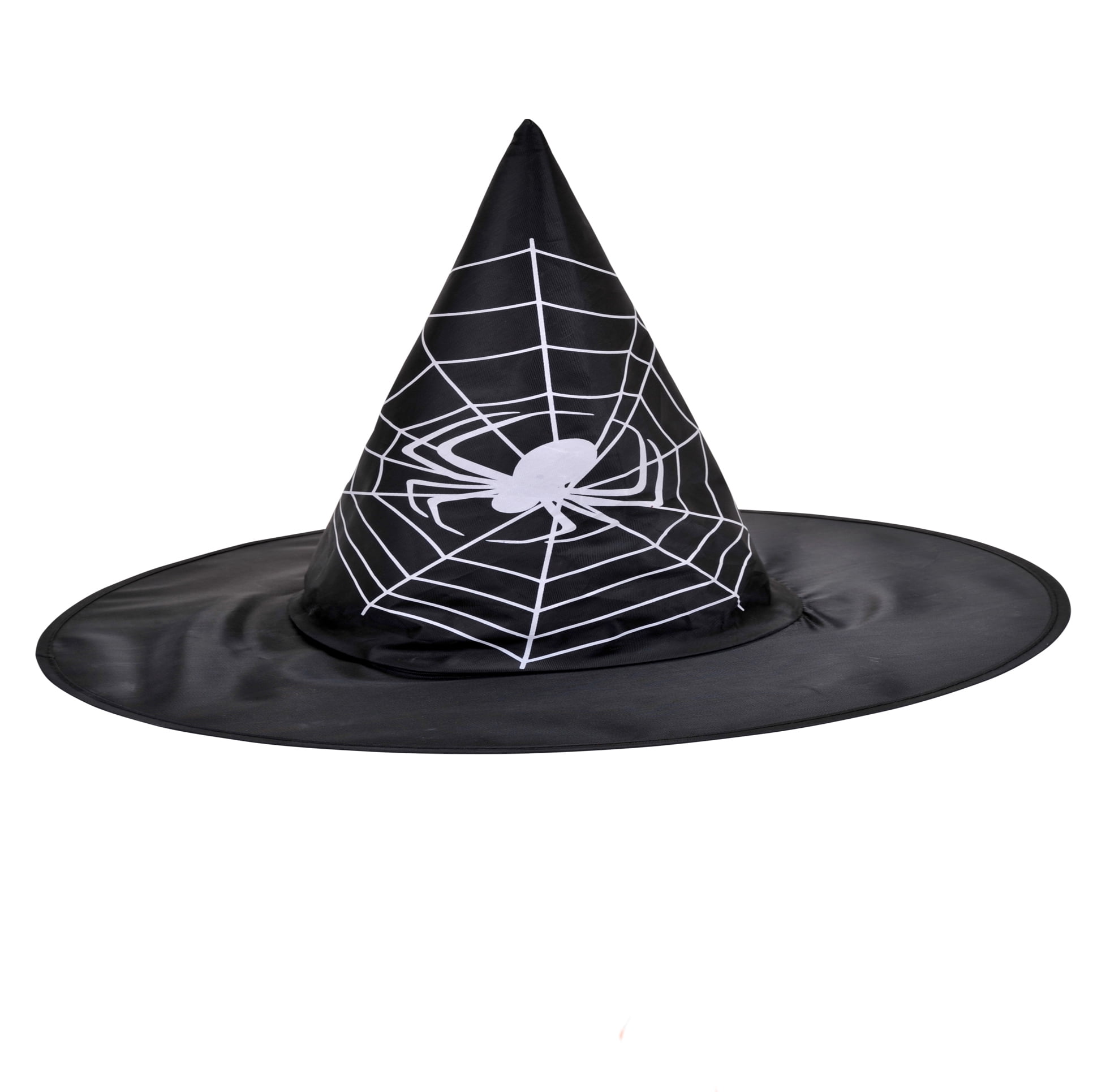 Halloween Spider Web Pointy Witch Costume Hat, Black White, One-Size 15 ...