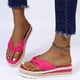thumbnail image 5 of Moda mujer correa de tobillo verano sandalias planas chanclas Shose Wmkox8yii hj789, 5 of 8