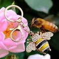 thumbnail image 3 of Porte-clés Abeille Mignonne (Rouge) avec Fermoir Homard pour Sac à Main, 3 of 5