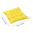 thumbnail image 4 of AuroraX Cozy Thick Brushed Office Chair Cushion for Pressure Relieves Tailbone Sciatica Pain Yellow Solid Color Seat Cushion for Garden, Patio, Office,Home Chairs 15"x15", 4 of 4