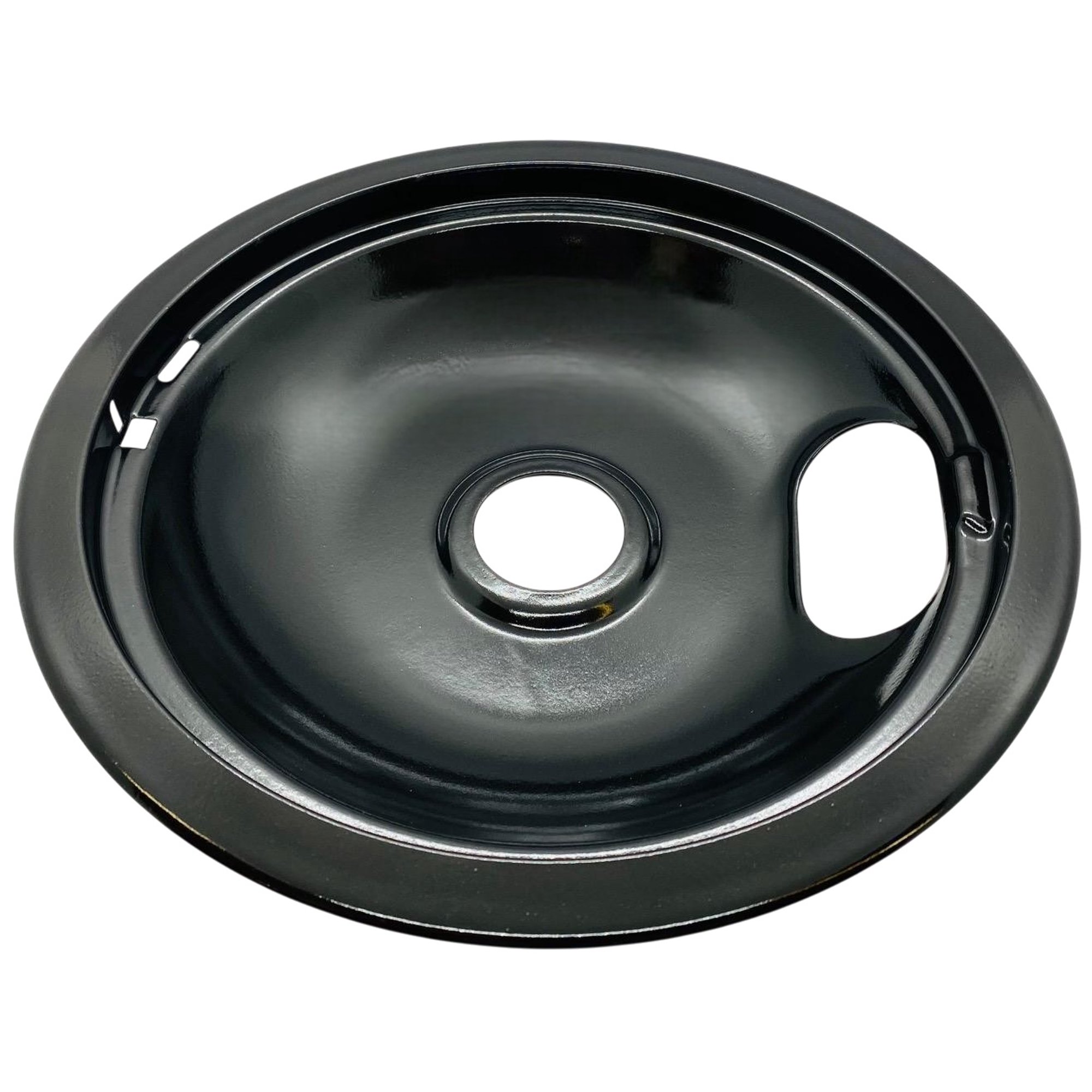 Large 8" Black Porcelain Drip Bowl for Whirlpool, AP6018808, WPW10290350