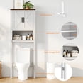 thumbnail image 4 of Yiwa Small Space Saving Toilet Rack, 23.6 Inches Wide, Features Adjustable Shelf and Anti-Tip Device for Bathroom Organization, 4 of 8