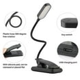 thumbnail image 3 of 9 LEDs Clip On Book Light Lampe de Lecture Rechargeable USB avec 3 Niveaux de Luminosité Réglables Longue Durée Lumière Légère, 3 of 9