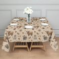 thumbnail image 3 of Beige Highland Cow Figure Butterfly Pattern Square Tablecloth,Waterproof Square Table Cover,Wipeable Spillproof Washable Table Cover for Home Kitchen Party Decor 42"X42"(107x107cm), 3 of 6