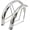 Chrome, variant on Gold 20 inch bicycle horn shaped mudguard set with adjustable metal front and rear wheels, mud tiles, retro chrome plated bicycle water and mud blocking accessories available in multiple colors