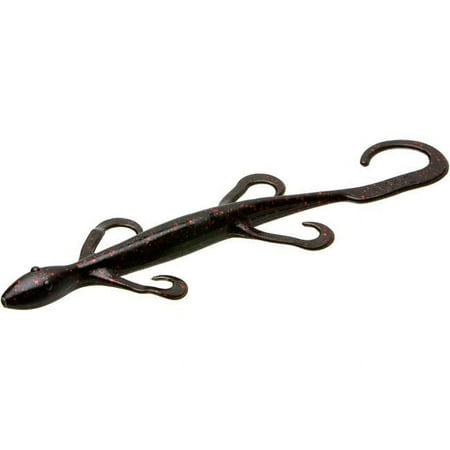 Magnum Lizard Carolina Rig Bait - Balck & Red - 8in.