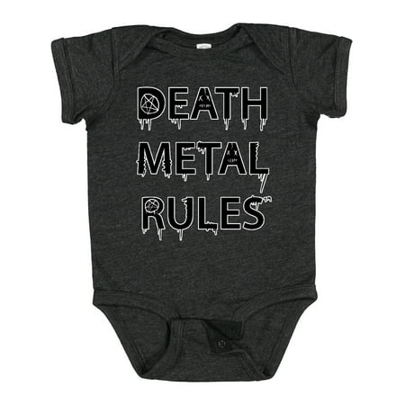 

Inktastic Death Metal T-shirt Black Gift Baby Boy or Baby Girl Bodysuit