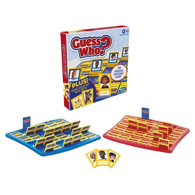 Hasbro Gaming Adivina Quién? Juego de Mesa de adivinar el Personaje Misterioso con Tarjetas de Personas y de Mascotas para niños y niñas a Partir de 6 a&am Hasbro Gaming NA