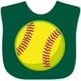 thumbnail image 3 of Inktastic Personalized Softball Boys or Girls Baby Bib, 3 of 4