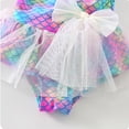 thumbnail image 5 of Girl Swimsuit Ruffle Cute Tops Girls Bathing Suit Beach Pool Swimwear Cover Up Dresses Tankini Set with Skirt Girls Swimsuits Size 10-12 Birthday Party, 5 of 7