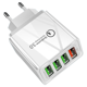 thumbnail image 1 of Adaptador de carga USB Quick Charge 3.0 Fuente de alimentación USB de 4 puertos con carga inteligente para iPhone XR / XS / X / 8Plus / 8/7/iPad Air/Huawei Zhivalor 2036035-4, 1 of 8