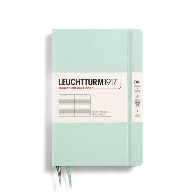 Cuaderno LEUCHTTURM1917 Tapa Dura y Tapa Blanda B6+ 219 Páginas