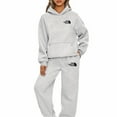 thumbnail image 1 of Woman Hoodies Sets Letters Printing Loose Hooded Two Piece Sweatpants Jogger Pants Set Sweatsuit Tracksuit, 1 of 4