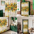 thumbnail image 6 of Shower Curtain, Farmhouse Sunflower Vintage Star Waterproof Shower Curtain Set with Hooks for Bathroom Showers,Stalls and Bathtubs,72x72In Retro Flower Leaves, 6 of 9