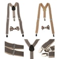 thumbnail image 3 of 2Sets Kid Suspenders Set Belt Suspender Elástico en La Espalda, 3 of 9