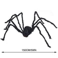 thumbnail image 3 of Halloween Spider Decoration, Stretchy Cobweb Cotton Fake Giant Spider Prop, Realistic Horror Scene Layout for Bar Indoor Party Haunted House Display, 3 of 7