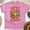 Azalea, variant on Meowy and Bright Shirt | Cute Cat Graphic Tee with Lights | Unisex Casual T-Shirt, Maroon, Size XL