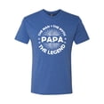 thumbnail image 2 of Wild Bobby, Papa Man Myth Legend Funny Dad Uncle Papa Granpa Dad Gift, Father's Day, Men Premium Tri Blend Tee, Vintage Royal, Large, 2 of 4