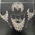 thumbnail image 1 of Traje de baile indio, accesorios que combinan con todo, danza del vientre, belleza dorada, collar, horquillas, pendientes, anillo, pulsera, 1 of 2