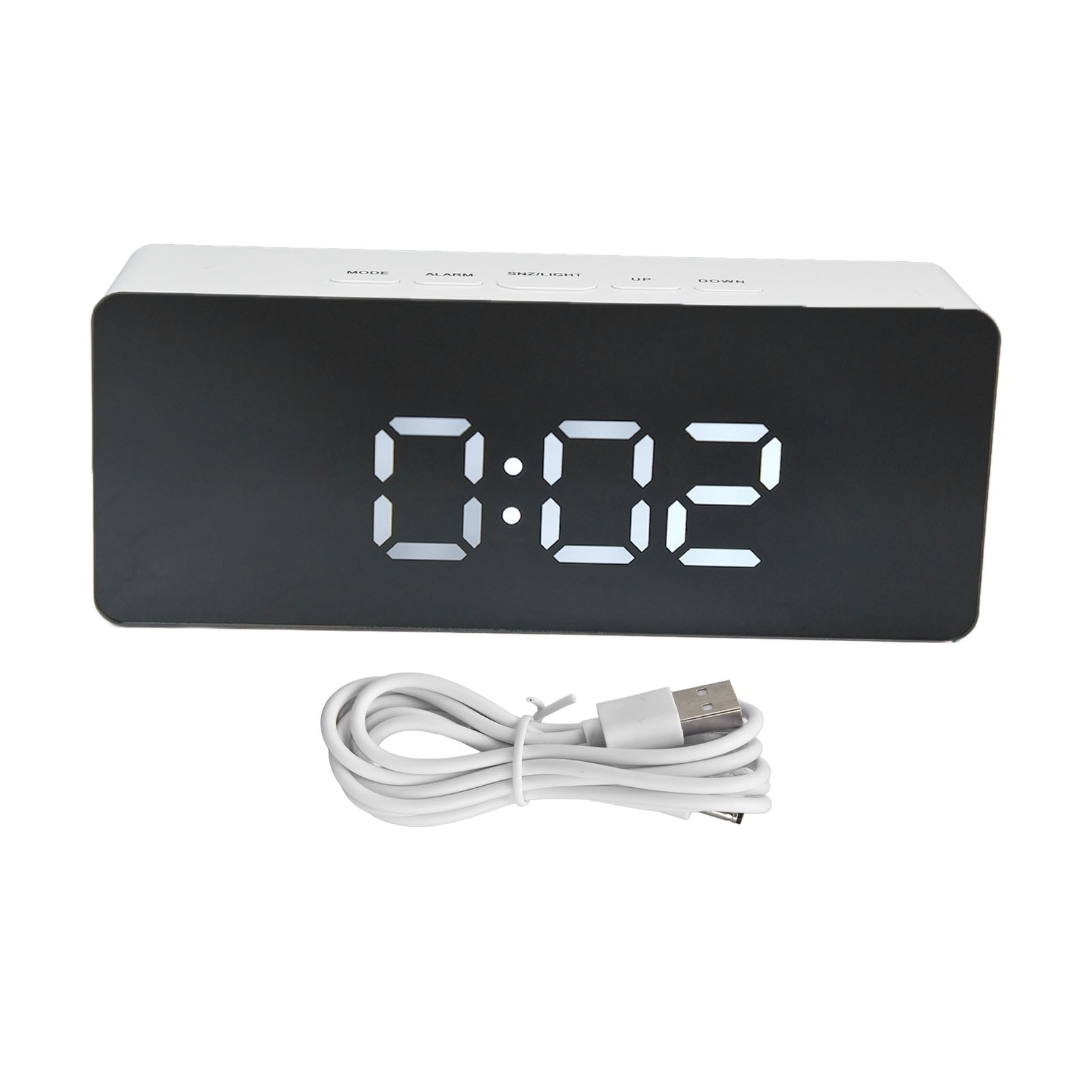 LED Clock, Digital Clock Temperature Display USB Powered For Home For