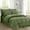 Sage, variant on Cozy & Soft 8-Piece Bedding Set - Includes Comforter, Smart Sheet Set, Bed Skirt, Matching Pillowcases and Shams, Striped Design, Full/Queen, Sage Comforter Set