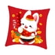 thumbnail image 4 of Funda de cojín de 40x45 cm, fundas de almohada con estampado de conejo lavables, fundas de almohada, funda de almohada para el Festival de primavera, estilo B Soledad sofá almohada, 4 of 10