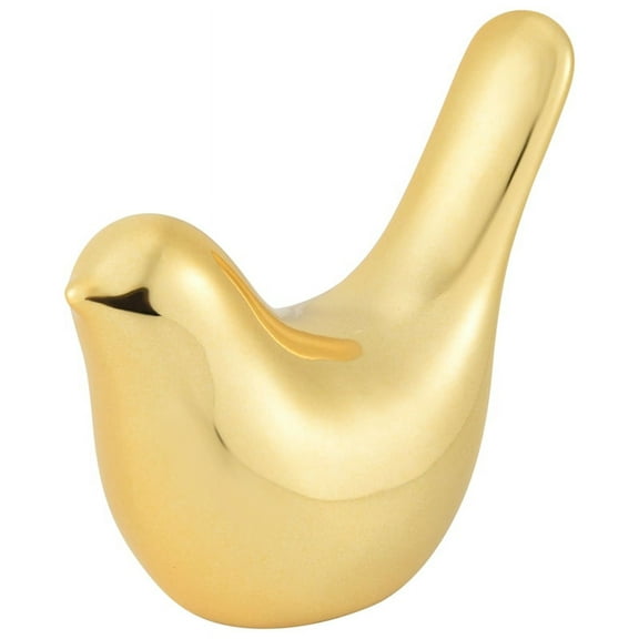 House Figurines Modern Ceramic Bird Statues Animal Sculpture Home Decoration Crafts Gold -S