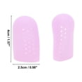 thumbnail image 2 of Unique Bargains 2 Pcs Breathable Toe Protector Prevent Pain for Corns Blisters Medium Purple SEBS, 2 of 5