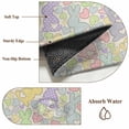 thumbnail image 6 of Area Rug for Living Room, Easter Non-Slip Indoor Large Carpet for Bedroom/Dining Room, Watercolor Rabbits Love Polka Dots Spring Beige Washable Low-Profile Rectangle Floor Runner Rugs - 4 x 6 Ft, 6 of 8