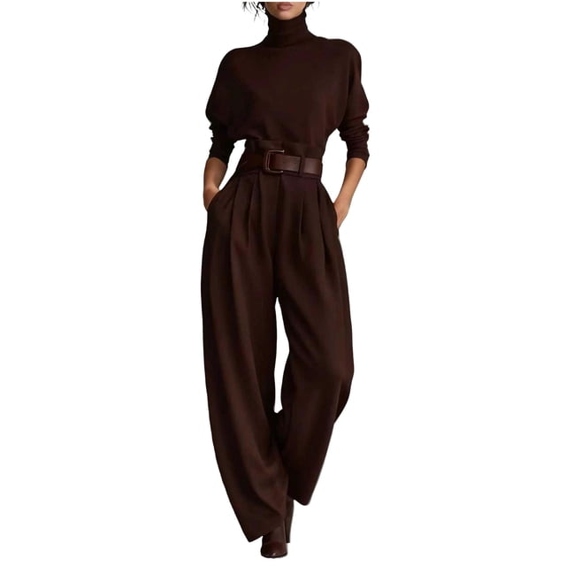 2 Pc Shorts Sets Mujeres Outfit Manga Larga Cuello Redondo Superior Y Pantalones Largos, Conjuntos Cortos para las Mujeres Casual Verano Salón Vestir Traje de Deporte