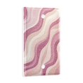 thumbnail image 2 of Yayeee Blank Wall Plate Cover 1-Gang 4.5"x2.7" Home Unused Decorative Outlet, Pink Brown Pattern, 2 of 7