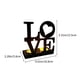 thumbnail image 3 of Creatives Alphabet Wedding Iron Metal Candle Holders Valentine's Day Decoration Crafts Ornament, 3 of 6