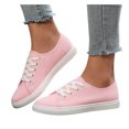 thumbnail image 6 of YLYL Women's Men's Canvas Sneakers Low Top Lace up Rubber Sole Lightweight Fashion Casual Walking Shoes, 6 of 8
