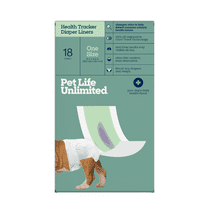 Pet Life Unlimited Health Tracker Diaper Liners, One Size, 18ct