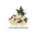 thumbnail image 3 of Margarita Artificial De Fibra De Poliéster 1 unidad de flores artificiales de seda color champán,imitación de margaritas de manzanilla,para decoración de bodas,hogares y fotografía. Rkxzt, 3 of 9