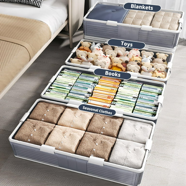 Free Shipping! Under Bed Storage Container with Wheels and Free Shipping! Under Bed Storage Container with Wheels and