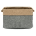 thumbnail image 4 of Sorbus Twill Storage Fabric Basket Organizer, Large, Collapsible, Set of 3, 4 of 15