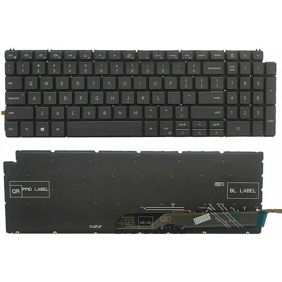 New US Black English Backlit Laptop Keyboard (Without palmrest) for Dell Inspiron 5501 5502 5508 5509 5505 Light Backlight