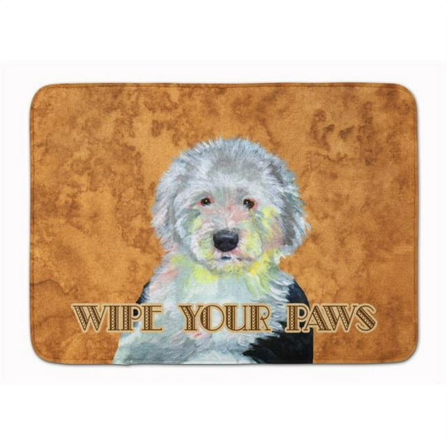 Carolines Treasures LH9457RUG Old English Sheepdog Wipe your Paws Machine Washable Memory Foam Mat